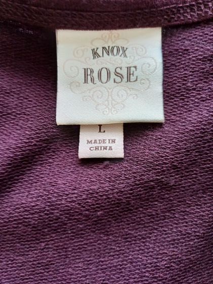 Knox Rose Size L ทรง Oversize ไหล่ตก
เสื้อผ้ายืดผสมผ้าสเวตเตอร์ 
 รูปที่ 6