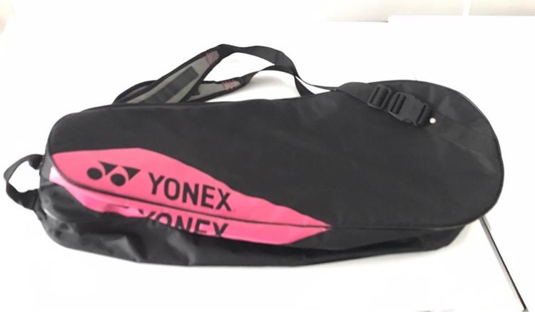 Yonex กระเป๋าแบดมินตัน น มือสองเหมือนใหม่ สำหรับ3แร็กเก็ตผู้หญิงผู้ชายกีฬากระเป๋าถือ YONEX  รูปที่ 2