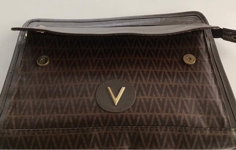 กระเป๋าคลัช Clutch Valentino Mario Valentino Clutch Bag V Mark PVC x Leather Authentic  รูปที่ 2