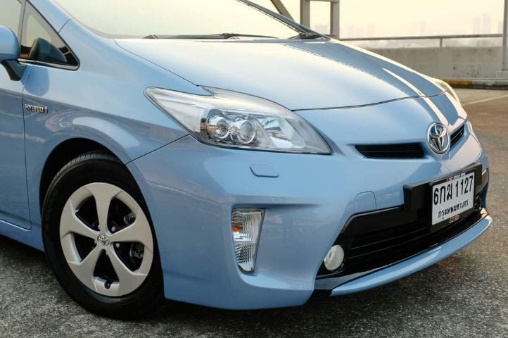 Toyota Prius 2012 1.8 Hybrid Top Grade Sedan ไฮบริด ไม่ติดแก๊ส เกียร์อัตโนมัติ ฟ้า