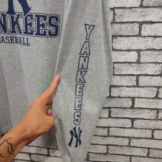 🔥เสื้อยืดแขนยาว Genuine Merchandise MLB New York Yankees
📍รอบอก 44 นิ้ว ยาว 28 นิ้ว
 รูปที่ 4