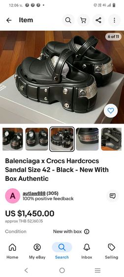 Balenciaga x Crocs Hardcrocs Sandal รูปที่ 13