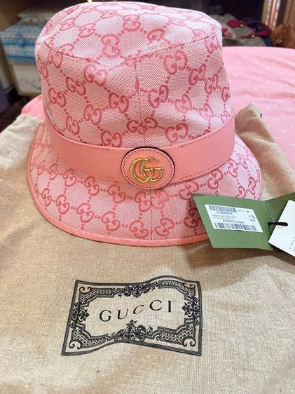 Gucci Monogrammed Bucket Hat Use like new ‼️ รูปที่ 7