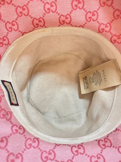 Gucci Monogrammed Bucket Hat Use like new ‼️ รูปที่ 9