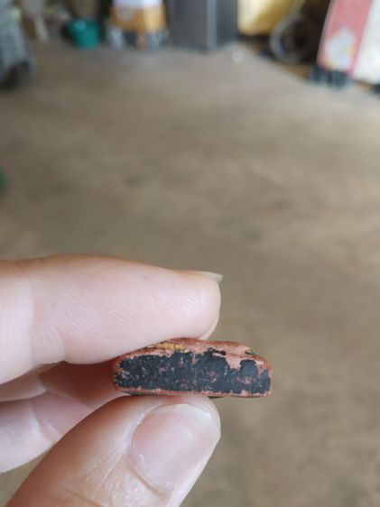 พระเนื้อดิน(พระพิมพ์พระนางพญาหลังเรียบ(สีดำป่นสีแดง)(130212)(ไม่ทราบพระเกจิที่สร้าง))พระบ้านพระเครื่องรางของมงคล รูปที่ 13