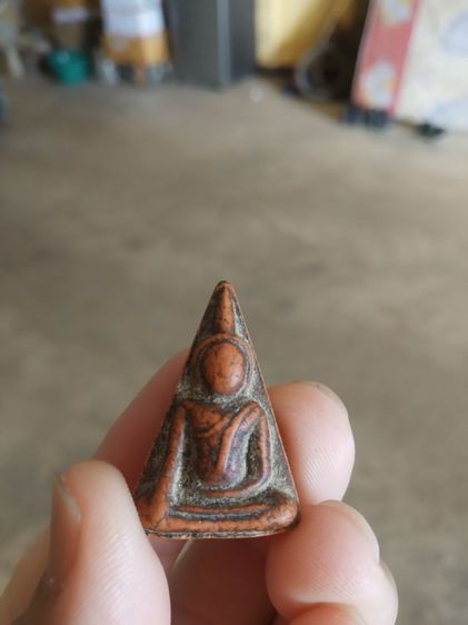 พระเนื้อดิน(พระพิมพ์พระนางพญาหลังเรียบสีดำแดงเข้ม(130215)(ไม่ทราบพระเกจิที่สร้าง))พระบ้านพระเครื่องรางของมงคล รูปที่ 5