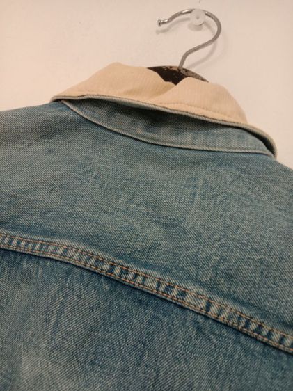 เสื้อแจ็คเก็ตยีนส์วินเทจ OHNET (ผ้าริม) มือสอง อก: 18.5" สภาพดี รูปที่ 8
