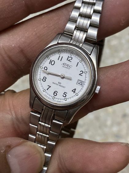 นาฬิกายี่ห้อ ADEC  ของแท้มือสอง เลดี้ สแตนเลส สายยาว 6  นิ้ว   350฿ รูปที่ 4