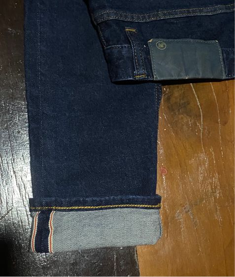 กางเกงยีนส์ สีเข้ม ทรงเดฟ แบรนด์แท้ 💯 เอว32“ รูปที่ 5