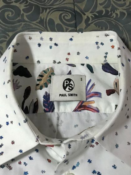 Paul Smith Jigsaw White Long Sleeve Shirt S PY-CR-64563 รูปที่ 4