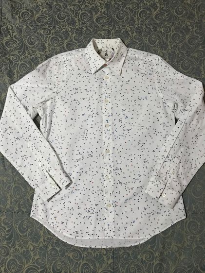 Paul Smith Jigsaw White Long Sleeve Shirt S PY-CR-64563 รูปที่ 3