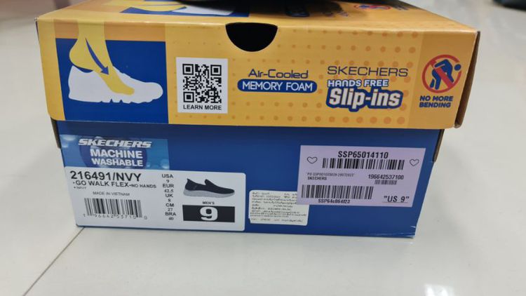 รองเท้า SKECHERS Hands Free Slip-ins GO สีกรมท่า 42 cm กล่องครบ รูปที่ 5
