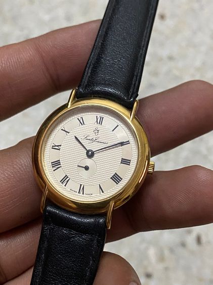 นาฬิกายี่ห้อ SANTA  JOANNES ควอทซ์ สวิส ของแท้มือสอง  ทองสวย ขนาด32 มิล  900฿ รูปที่ 2