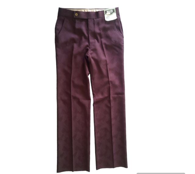 Vintage 70s
BHS
burgundy abstract art texture slack trousers
made in Japan
w31
🎌🎌🎌 รูปที่ 2