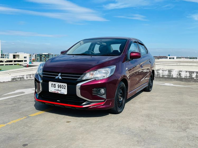 Mitsubishi Attrage 2019 1.2 GLX Sedan เบนซิน ไม่ติดแก๊ส เกียร์อัตโนมัติ แดง