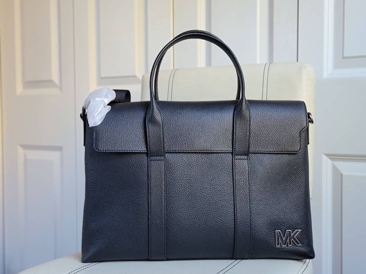 กระเป๋าใส่โน้ตบุ๊ค Michael Kors COOPER Soft Black Pebbled Leather  Briefcase, computer bag รูปที่ 1