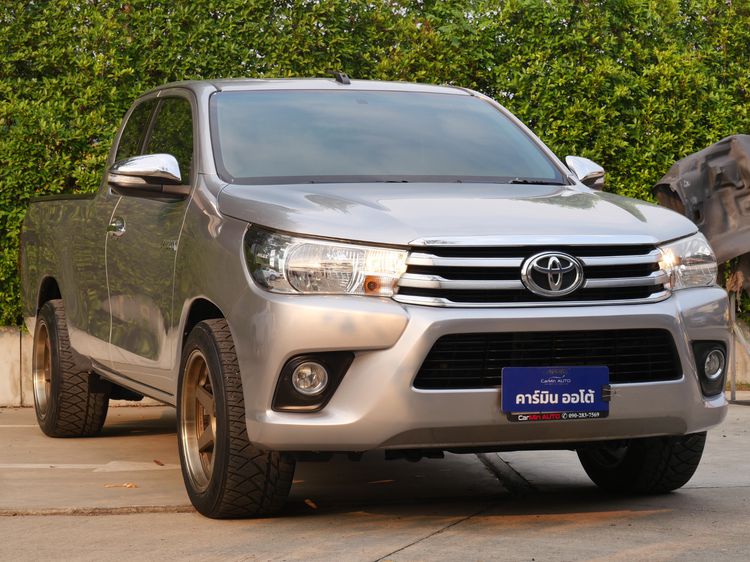 Toyota Hilux Revo 2015 2.4 E Pickup ดีเซล ไม่ติดแก๊ส เกียร์ธรรมดา เทา รูปที่ 3