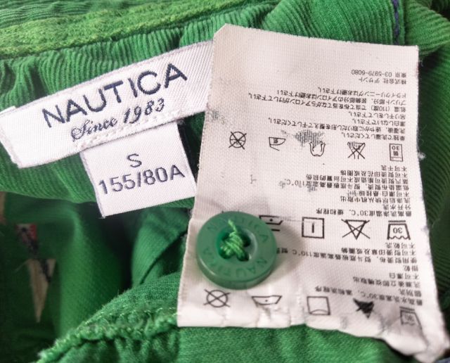 เสื้อแบรนด์ Nautica ปี1983 ขนาด S (Made in China) มือ2 สภาพใหม่มาก เนื้อผ้าลูกฟูกไม่หนามากสีเขียวสวยงาม รูปที่ 11