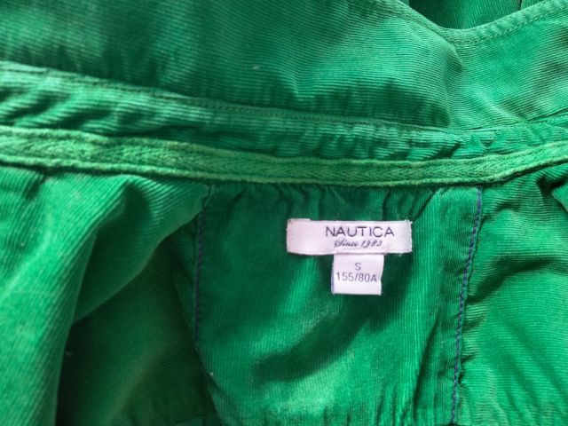 เสื้อแบรนด์ Nautica ปี1983 ขนาด S (Made in China) มือ2 สภาพใหม่มาก เนื้อผ้าลูกฟูกไม่หนามากสีเขียวสวยงาม รูปที่ 8