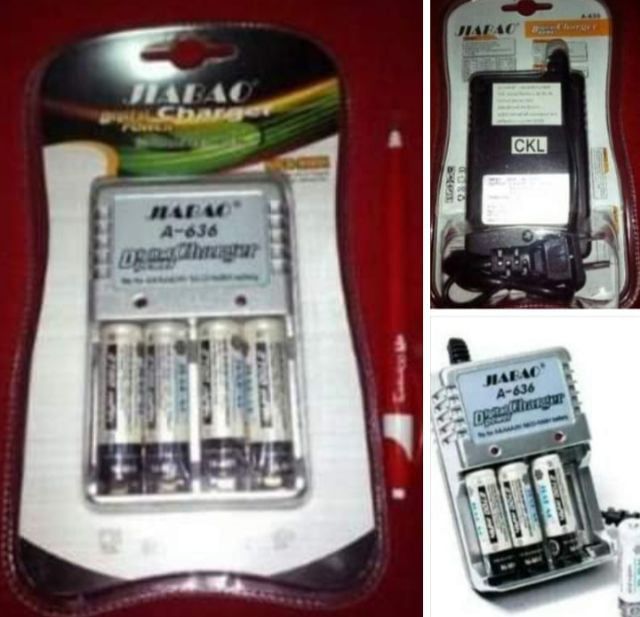 เครื่องชาร์ทถ่านพร้อมถ่าน 4 ก้อน