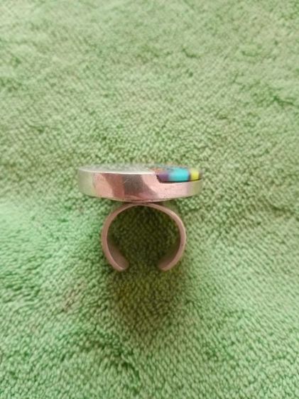 แหวนสีเงิน งานจากญี่ปุ่น ขนาดฟรีไซส์(ไม่ใช่งานชุบค่ะ) รูปที่ 2