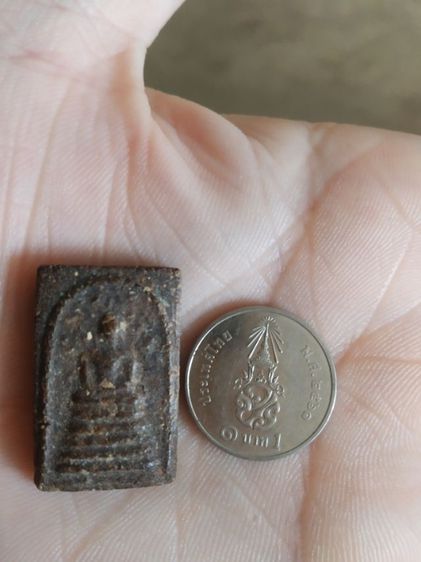 พระเนื้อว่านยาพิมพ์เล็ก(พระสมเด็จพิมพ์ปรกโพธิ์หลังเรียบเนื้อออกสีดำ(ไม่ทราบพระเกจิที่สร้าง))พระบ้านพระเครื่องรางของมงคล รูปที่ 6