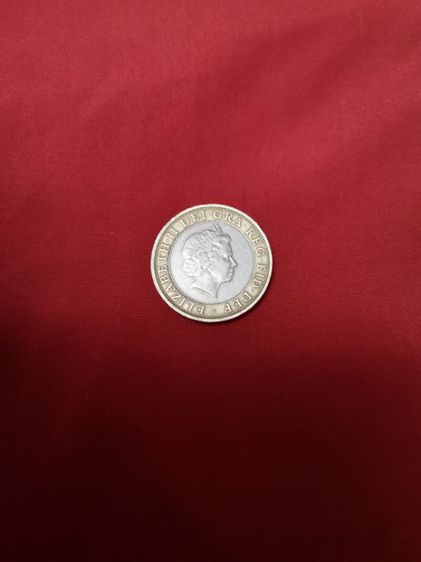 15) เหรียญ ELIZABETH II GRA.REG.FID.DEF, TWO POUNDS ปี 2000 (STANDING ON THE SHOULDERS  OF GIANTS)​ รูปที่ 4