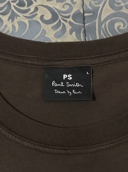 Paul Smith Draw By Paul Sink Brown T-Shirt L PY-DW-54007 รูปที่ 5