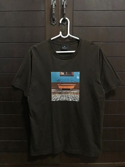 Paul Smith Draw By Paul Sink Brown T-Shirt L PY-DW-54007 รูปที่ 1