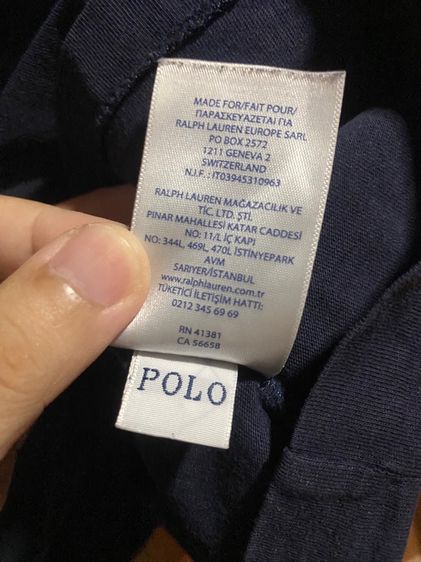 เสื้อยืด Polo Ralph Lauren ของแท้ 💯 สีกรม ปักม้าแดง Size M รูปที่ 5