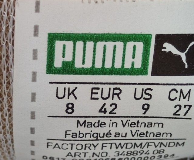 Puma หนังขาวล้วน 42.0 27.0 รูปที่ 8