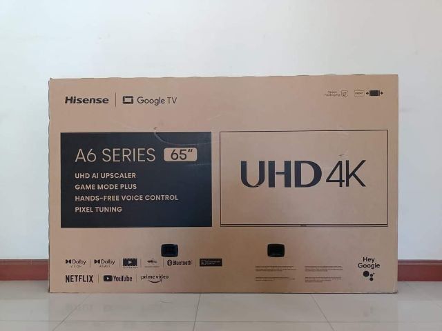 สินค้าใหม่.มือ 1 ประกันศูนย์ 3 ปี
service ถึงบ้าน  Hisense 65 นิ้ว smart TV 4k google TV  สั่งงานเสียง ราคา 13900 บาท . 062-362-5183 รูปที่ 1