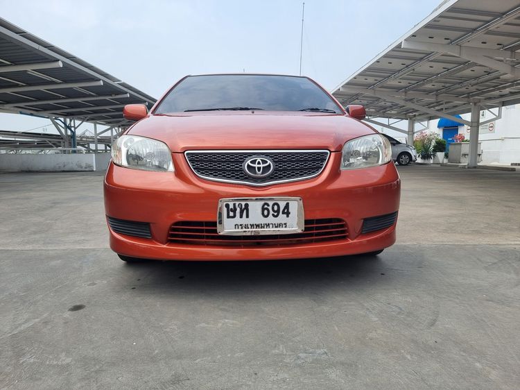 Toyota Vios 2004 1.5 E Sedan เบนซิน ไม่ติดแก๊ส เกียร์ธรรมดา ส้ม
