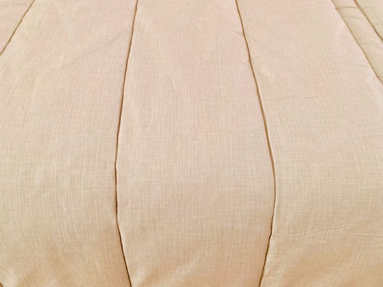 ผ้าปูรองนอน (แบบหนา) ขนาด 5ฟุต เอิร์ธโทนสีน้ำตาลเย็บลายลอนทั้งผืน ยี่ห้อ MAATILA (ใหม่) (สินค้าหายาก) รูปที่ 6