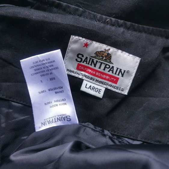 Genuine Sainthood  By Saintpain Black Coach Jacket รอบอก 46” รูปที่ 12