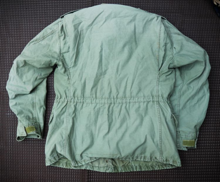 Vintage US Army Military M65 Olive Green Vietnam Field Jacket Coat Mens Med Reg  รูปที่ 6