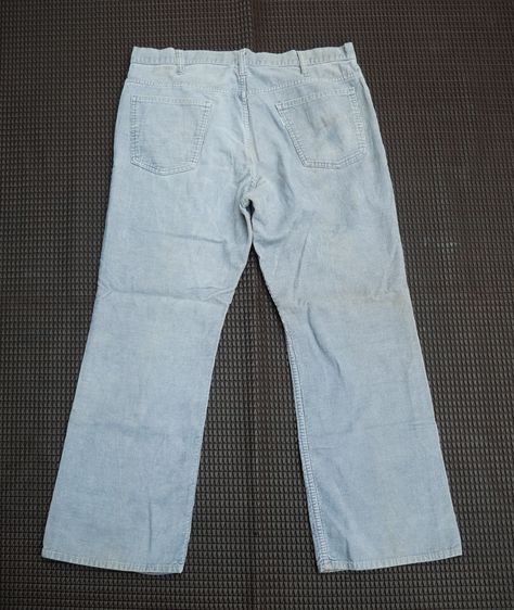 80s Levi's 517 Vintage Boot Cut Bell Bottom  Corduroy Work Pants Western Style Made in USA รูปที่ 5