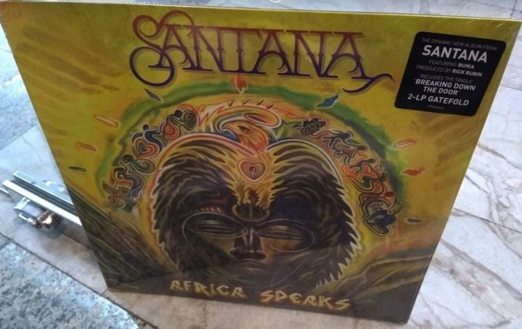 ภาษาอังกฤษ แผ่นเสียง Santana อัลบั้ม Africa Speaks แผ่นคู่ซีล