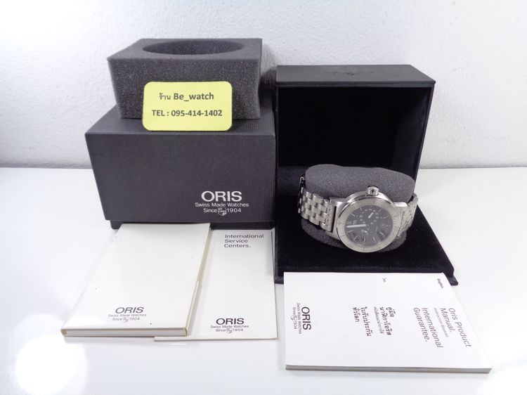 ชุดสะสม ORIS BC3 Diver เรกูเรเตอร์ เข็มแยก 40 มิล. สายเหล็ก กล่องใบครบ รูปที่ 18
