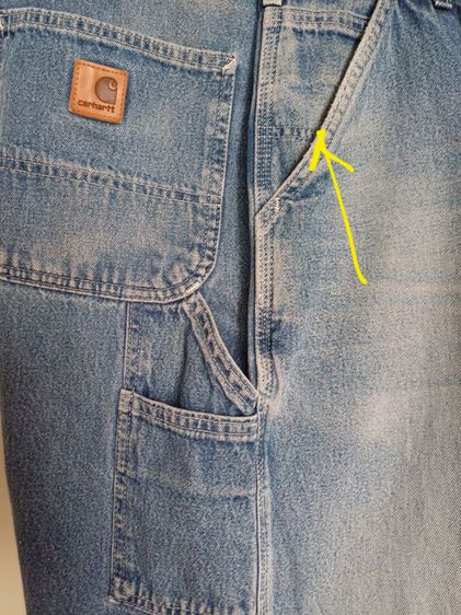 🚫ขายแล้วค่ะ (SOLD) Carhartt Vintage 90s Dungaree Fit Jeans Size 35x30 รูปที่ 15