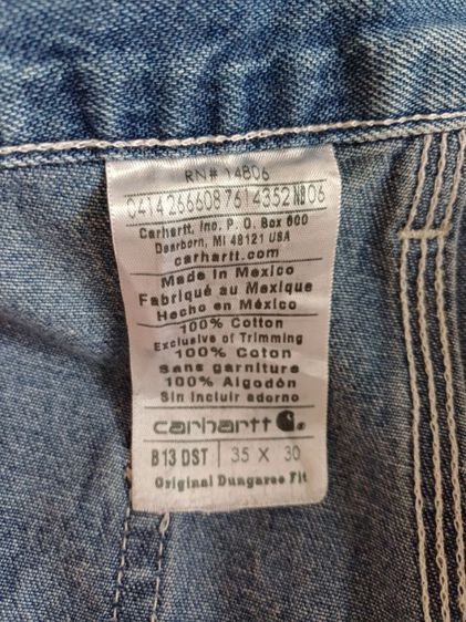 🚫ขายแล้วค่ะ (SOLD) Carhartt Vintage 90s Dungaree Fit Jeans Size 35x30 รูปที่ 11