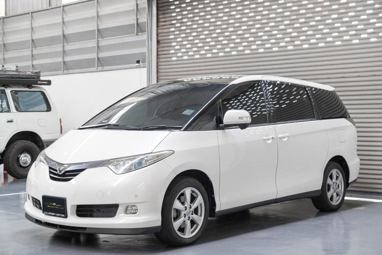 Toyota Estima 2008 2.4 Hybrid E-Four 4WD Utility-car ไฮบริด เกียร์อัตโนมัติ ขาว