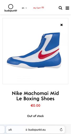 รองเท้ามวย Nike Sz.10us44eu28cm รุ่นMachomai สีขาวน้ำเงิน สภาพดี ไม่ขาดซ่อม ใส่ซ้อมมวยเดินเที่ยวได้ รูปที่ 13