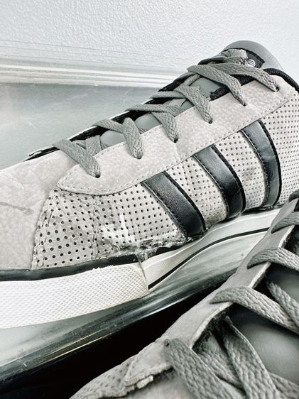 รองเท้า Adidas Sz.14us49.5eu32cm รุ่นSE Daily Vulc สีเทา ขอบข้างขวานิ้วโป้งมีเติมกาวกับรอยถลอกหน่อย นอกนั้นสวย ใส่เที่ยวลำลองดี รูปที่ 11
