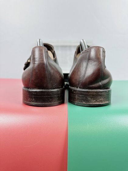 รองเท้าหนังแท้ Bally Sz.11us45eu29cm Made in Switzerland สีน้ำตาล พื้นเย็บ สภาพสวย ไม่ขาดซ่อม ใส่ทำงานออกงานดี รูปที่ 4