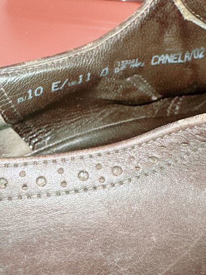 รองเท้าหนังแท้ Bally Sz.11us45eu29cm Made in Switzerland สีน้ำตาล พื้นเย็บ สภาพสวย ไม่ขาดซ่อม ใส่ทำงานออกงานดี รูปที่ 14