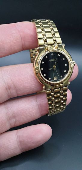 Gucci 9200L  Diamond 18k goldplate Lady Vintage Watch รูปที่ 9