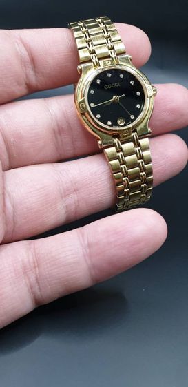 Gucci 9200L  Diamond 18k goldplate Lady Vintage Watch รูปที่ 5