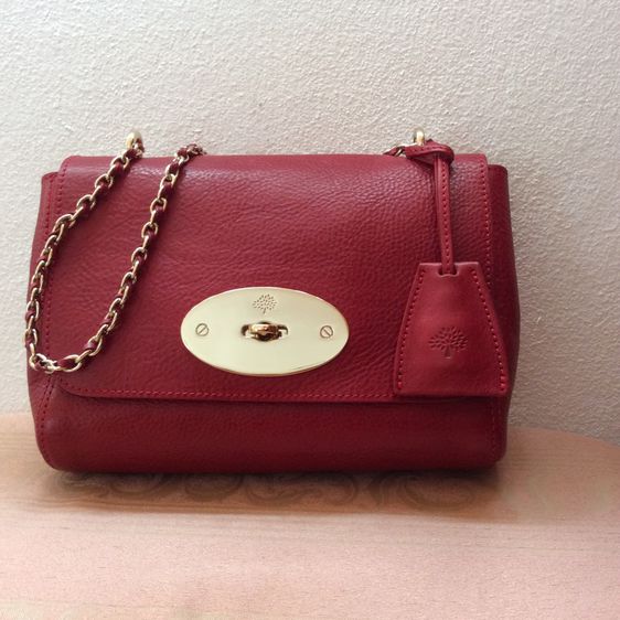 Used กระเป๋าหนัง Mulberry รุ่น Lily ไซส์ small สีแดง รูปที่ 4