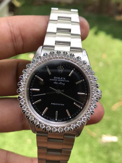 ROLEX Air - King  OYSTER PERPETUAL 14000 Black Dial (34mm.)
 รูปที่ 10
